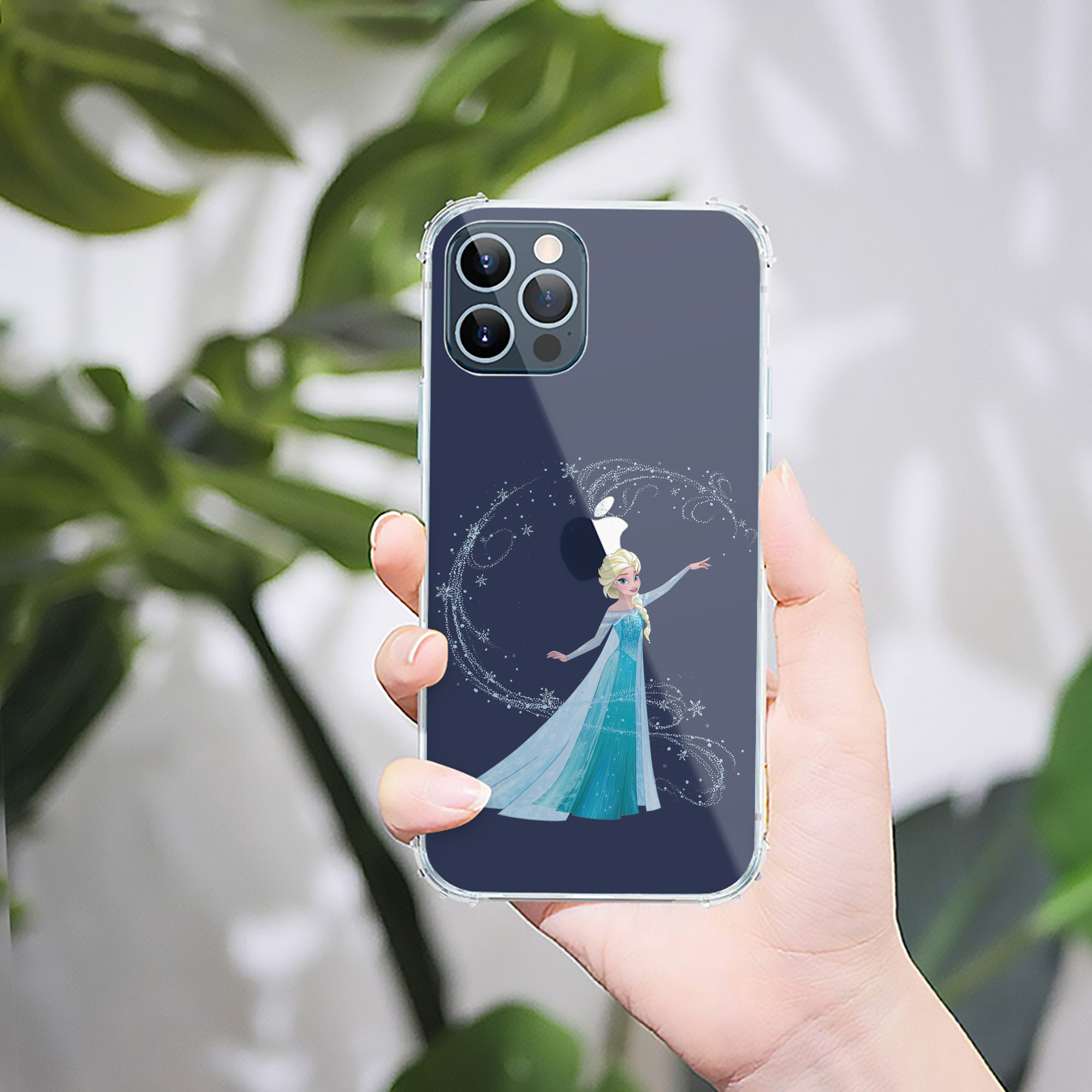 （画像用） アナと雪の女王 アンナ エルサ Frozen Anna Elsa 【iPhone 12シリーズ対応】透明スマホケース（クリアソフトケース）